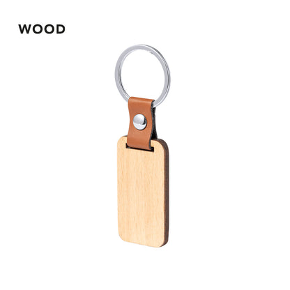 Porte clé en bois a personnalisé