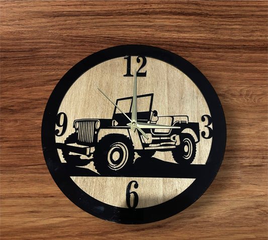 Horloge mural Jeep Willys